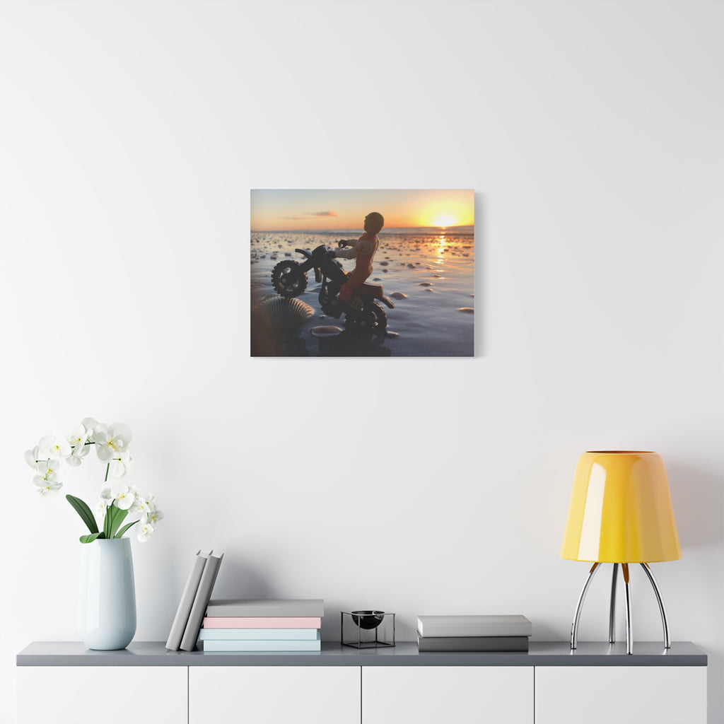 Wheelie Matte Canvas Print — Stretched Wall Art for Home Decor