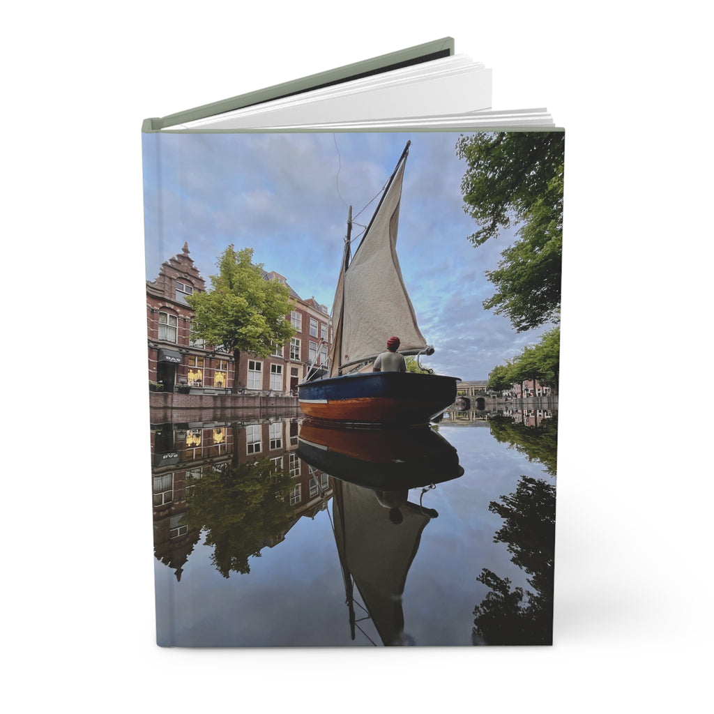 Sailing the Canals of Leiden Hardcover Journal