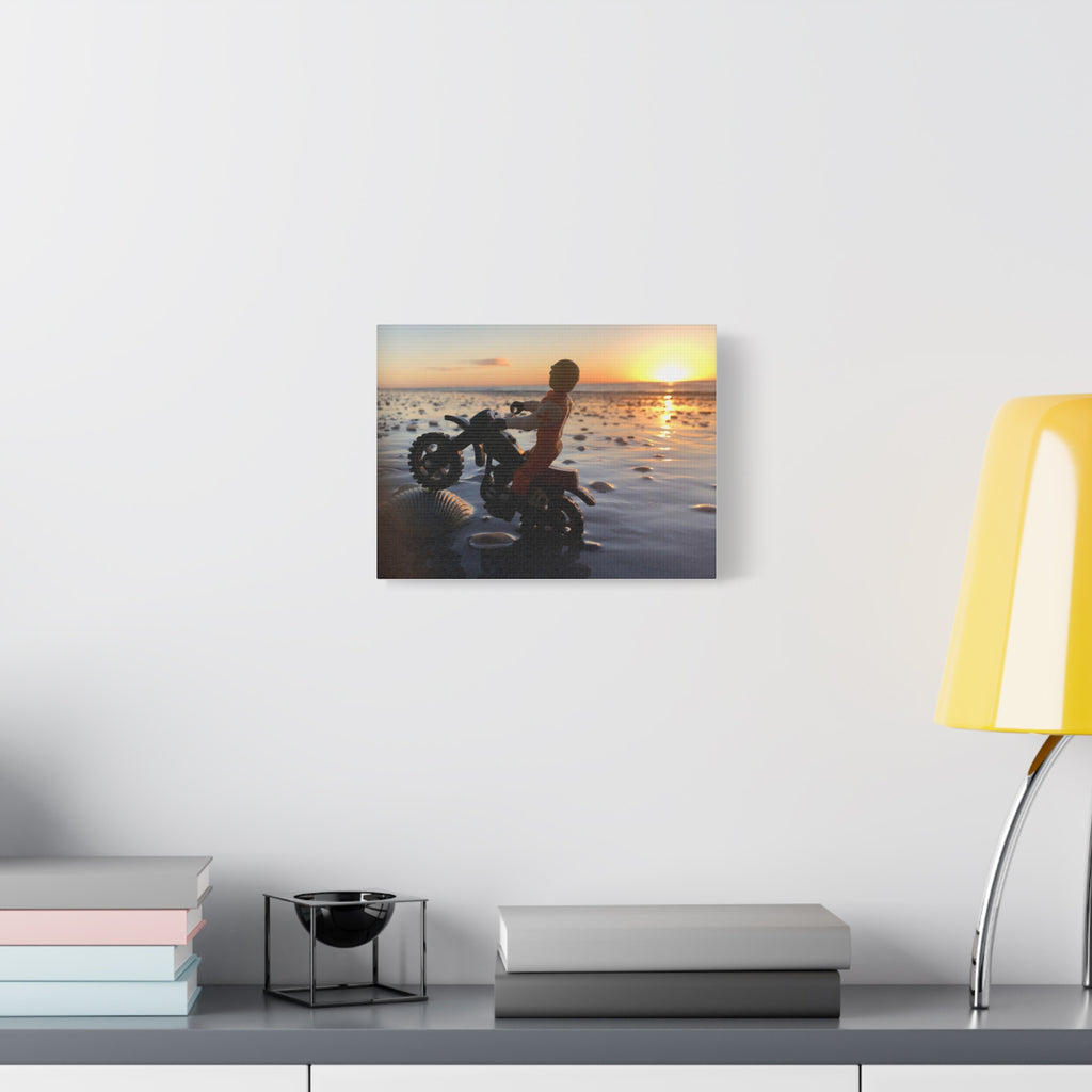 Wheelie Matte Canvas Print — Stretched Wall Art for Home Decor