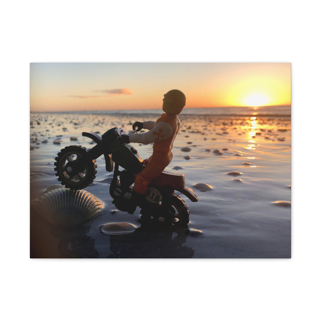 Wheelie Matte Canvas Print — Stretched Wall Art for Home Decor