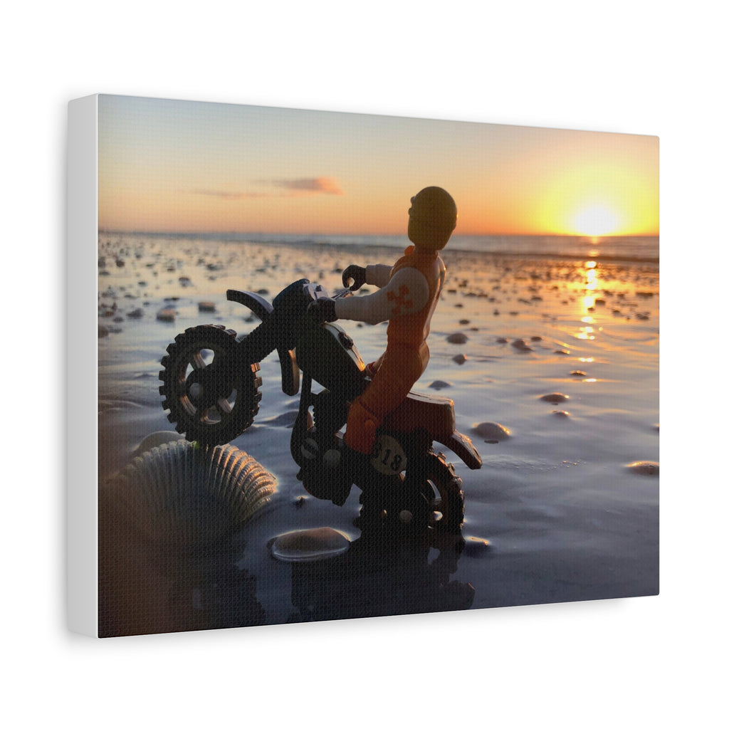 Wheelie Matte Canvas Print — Stretched Wall Art for Home Decor