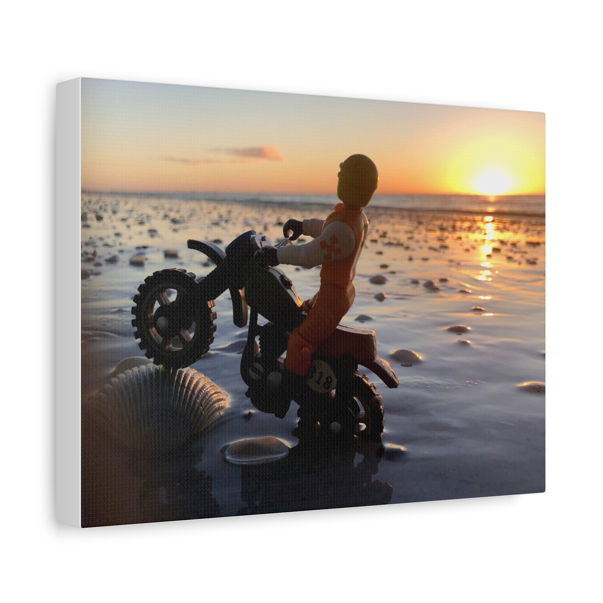 Wheelie Matte Canvas Print — Stretched Wall Art for Home Decor