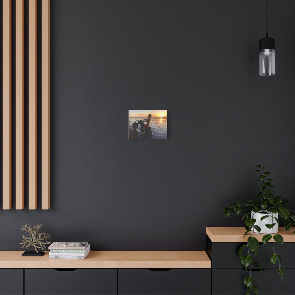 Wheelie Matte Canvas Print — Stretched Wall Art for Home Decor