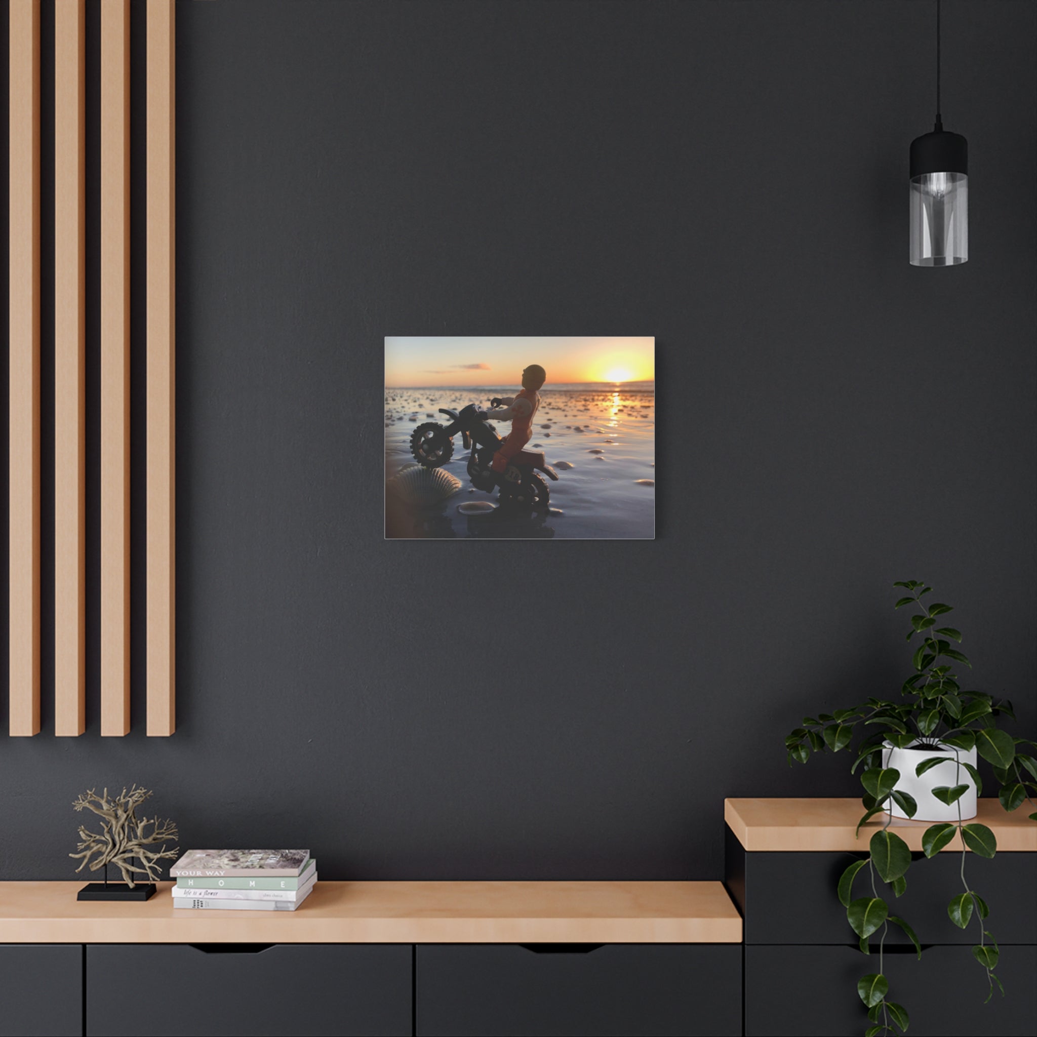 Wheelie Matte Canvas Print — Stretched Wall Art for Home Decor