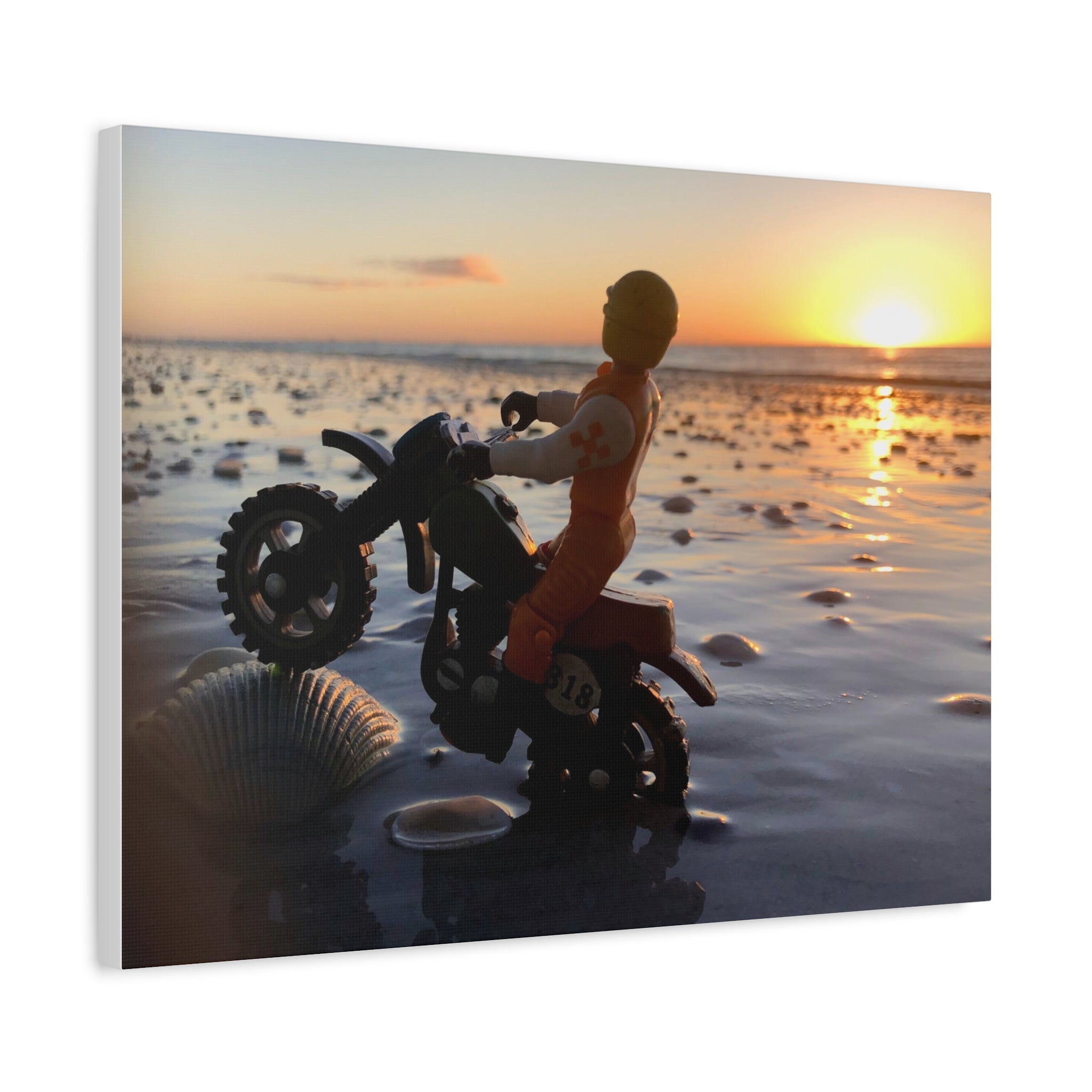 Wheelie Matte Canvas Print — Stretched Wall Art for Home Decor