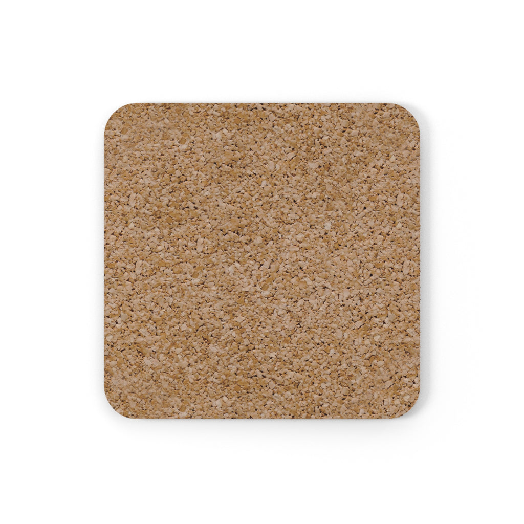 Dolphins at Sunset Cork Coaster — Beach Boat Ocean Drink Coaster